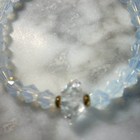 Herkimer Diamond & Opal crystal Bracelet - Picture 2 of 6